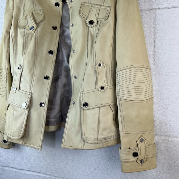 🔥 Karen Millen Cream Moto Jacket 🔥 - Picture 3 of 7